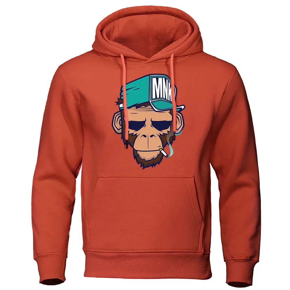 Men's Warm Hip Hop Fleece Streetwear Hoodie