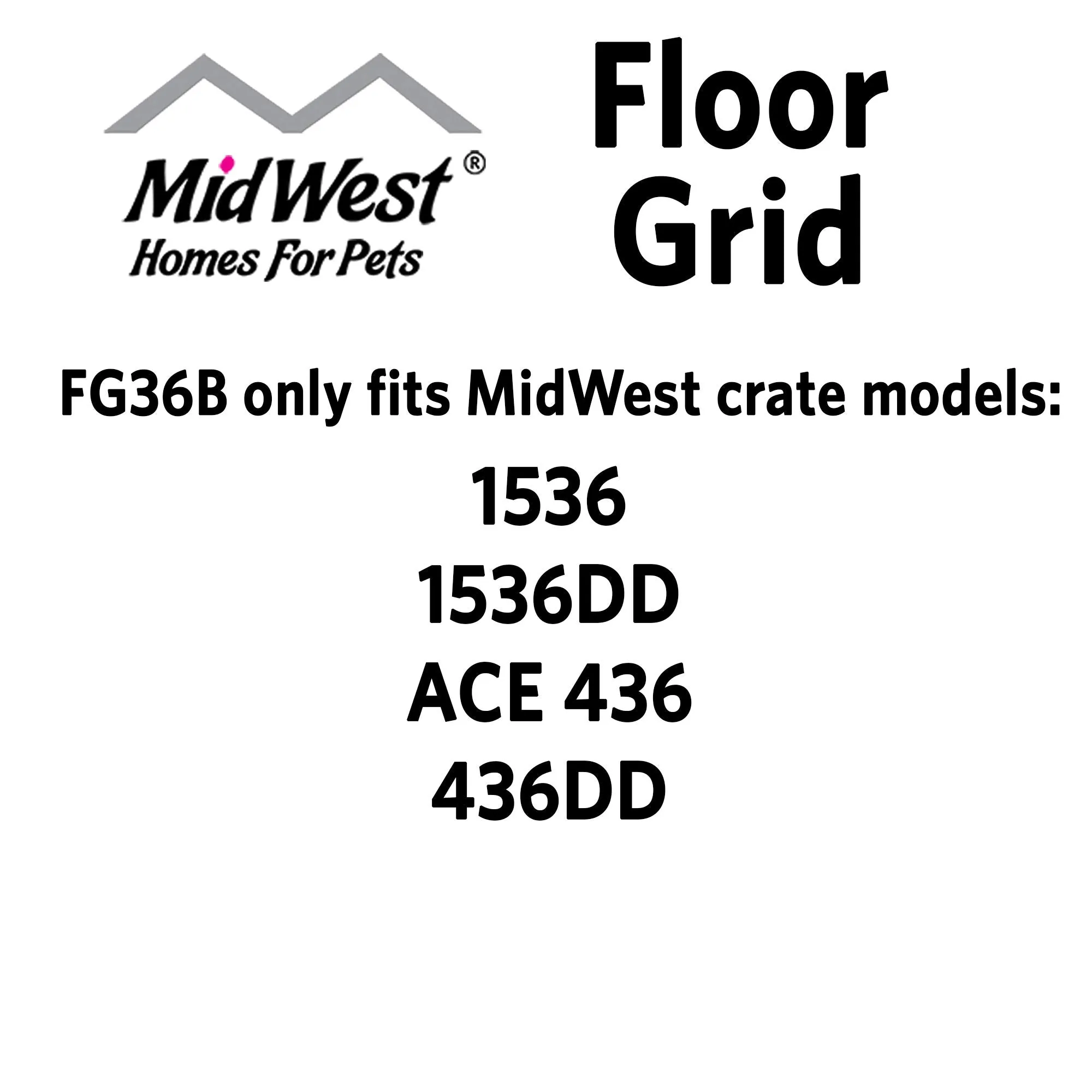 Midwest Folding Dog Crate Replacement Pan for Models 1536 1936 and 436 - L:36" X W: 22" Inches
