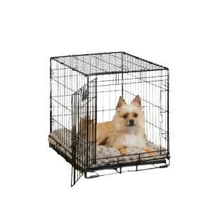 Midwest I-Crate Single Door Metal Folding Dog Crate with Divider Panel - 24" X 18" X 19" Inches