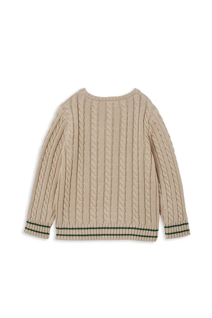 MILKY KIDS - TRUE NATURAL CABLE KNIT JUMPER