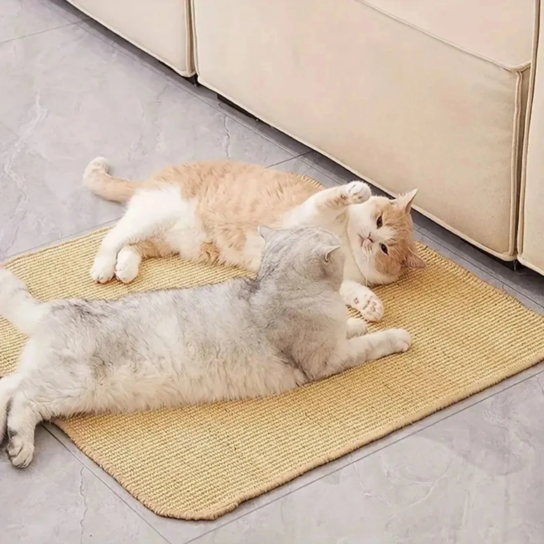 Natural Sisal Cat Scratcher Mat for small Kittens