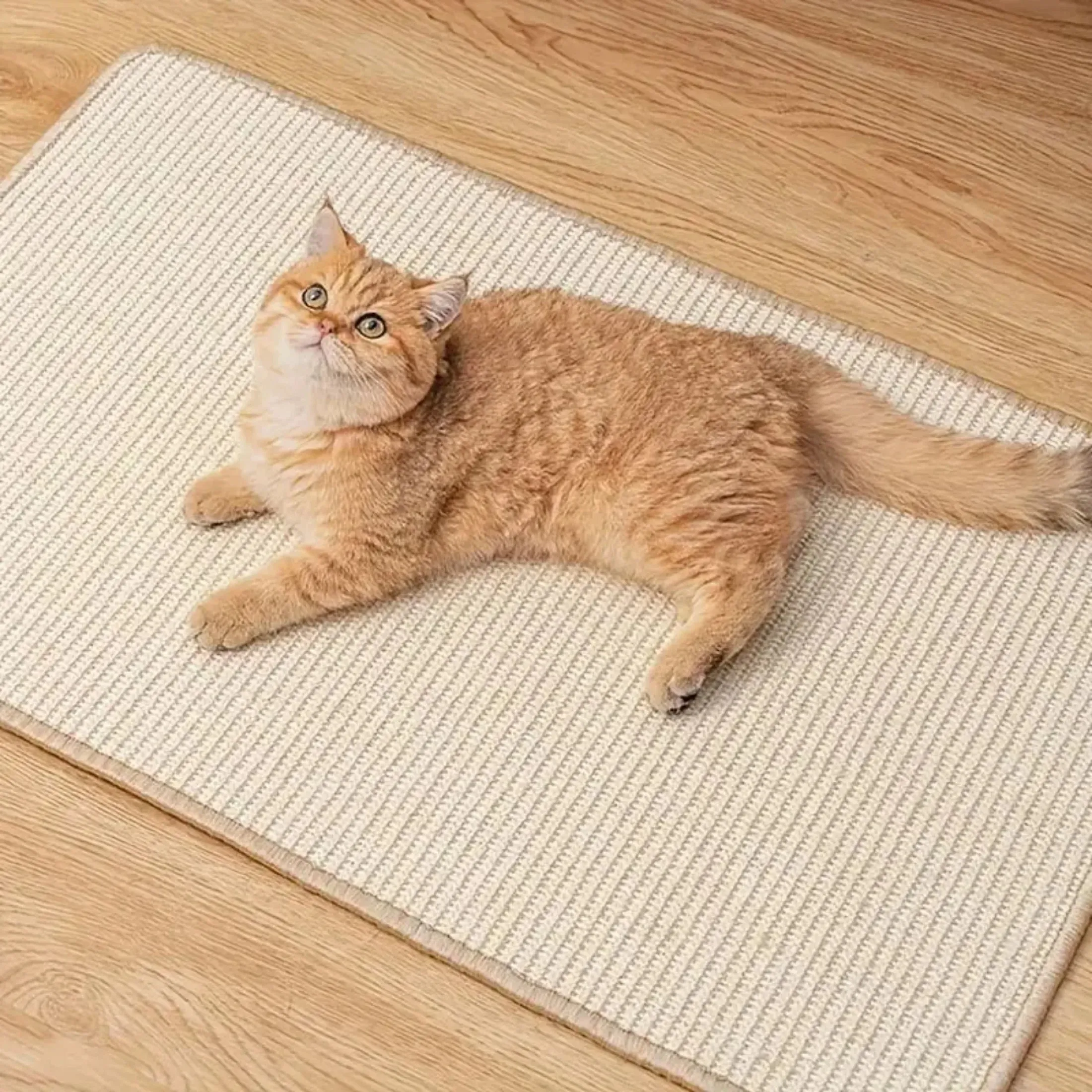 Natural Sisal Cat Scratcher Mat for small Kittens