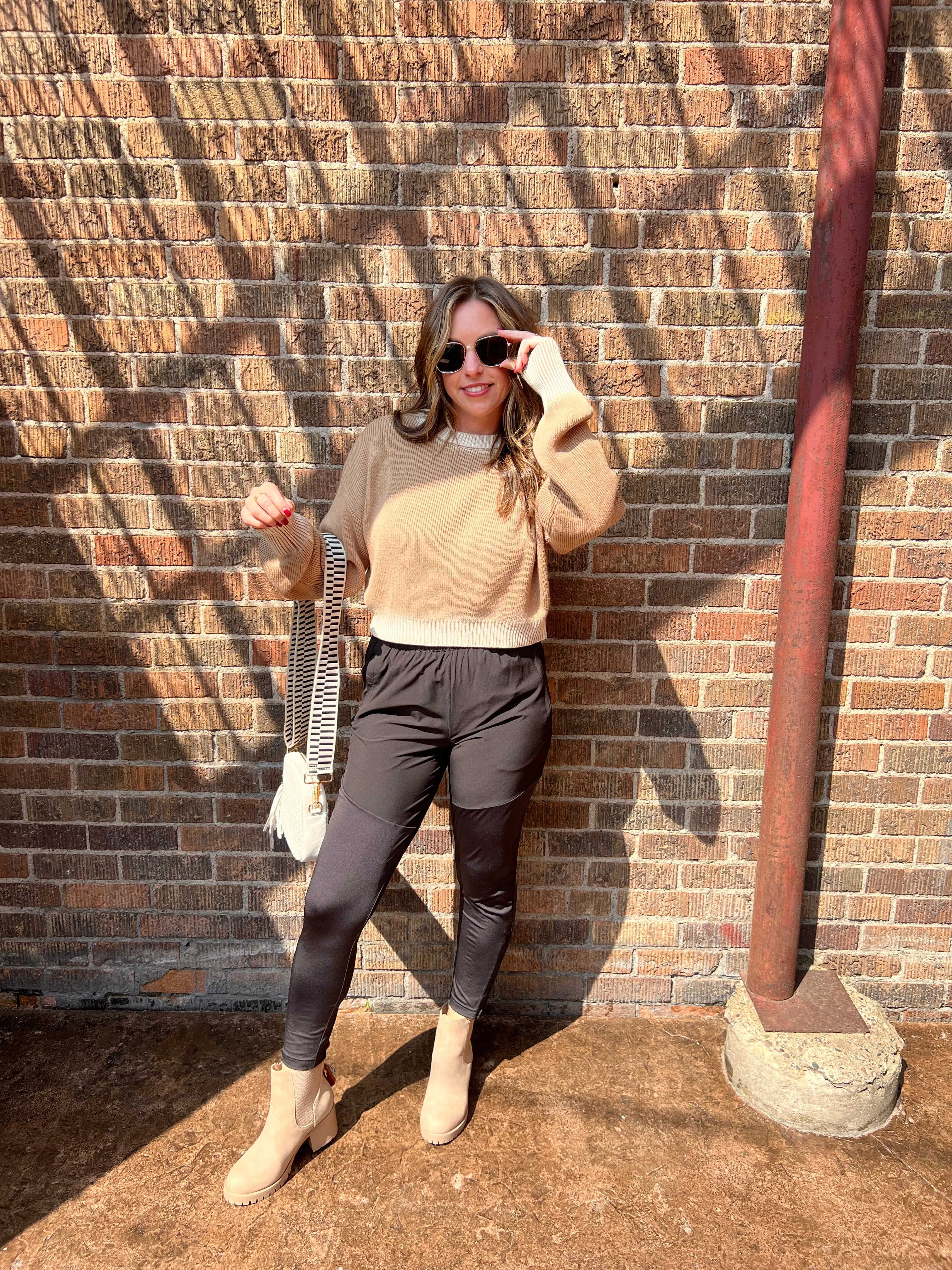 Ombre Ribbed Knit Long Sleeve Top