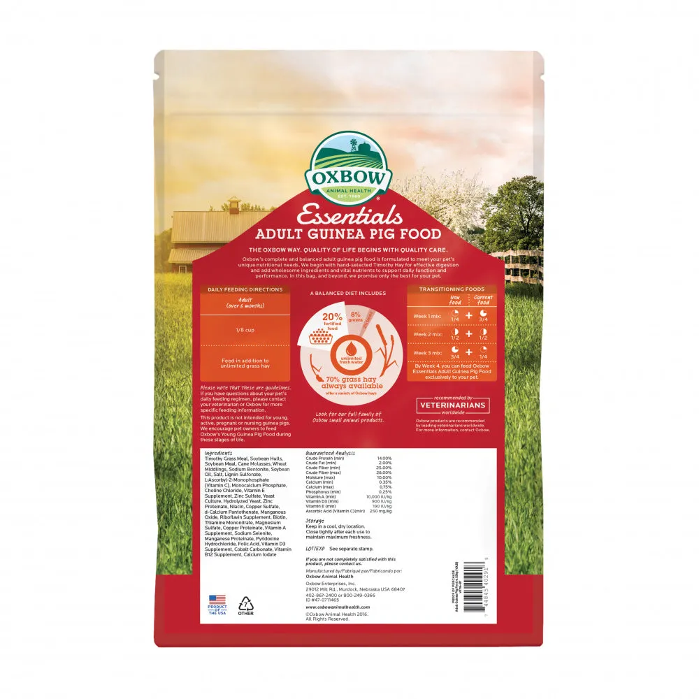 Oxbow Animal Health Essentials All Natural Adult Guinea Pig Food