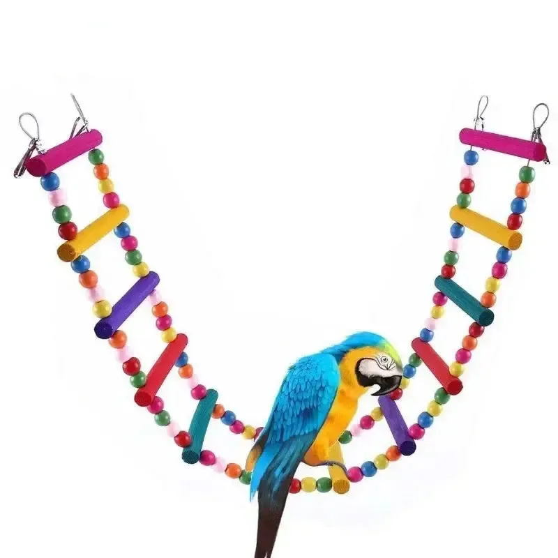 Parrot Toy Set with Swing, Ladder, and Bell