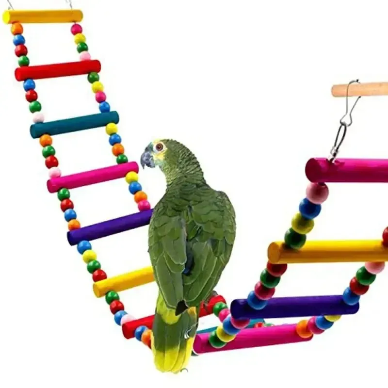 Parrot Toy Set with Swing, Ladder, and Bell