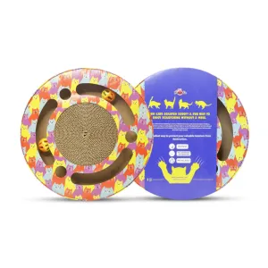 Pawsindia, Interactive Cat Scratcher, Circle Shapped for Cat