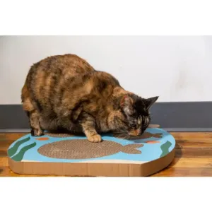 Pearhead Fish Tank Scratch Pad Cat Toy