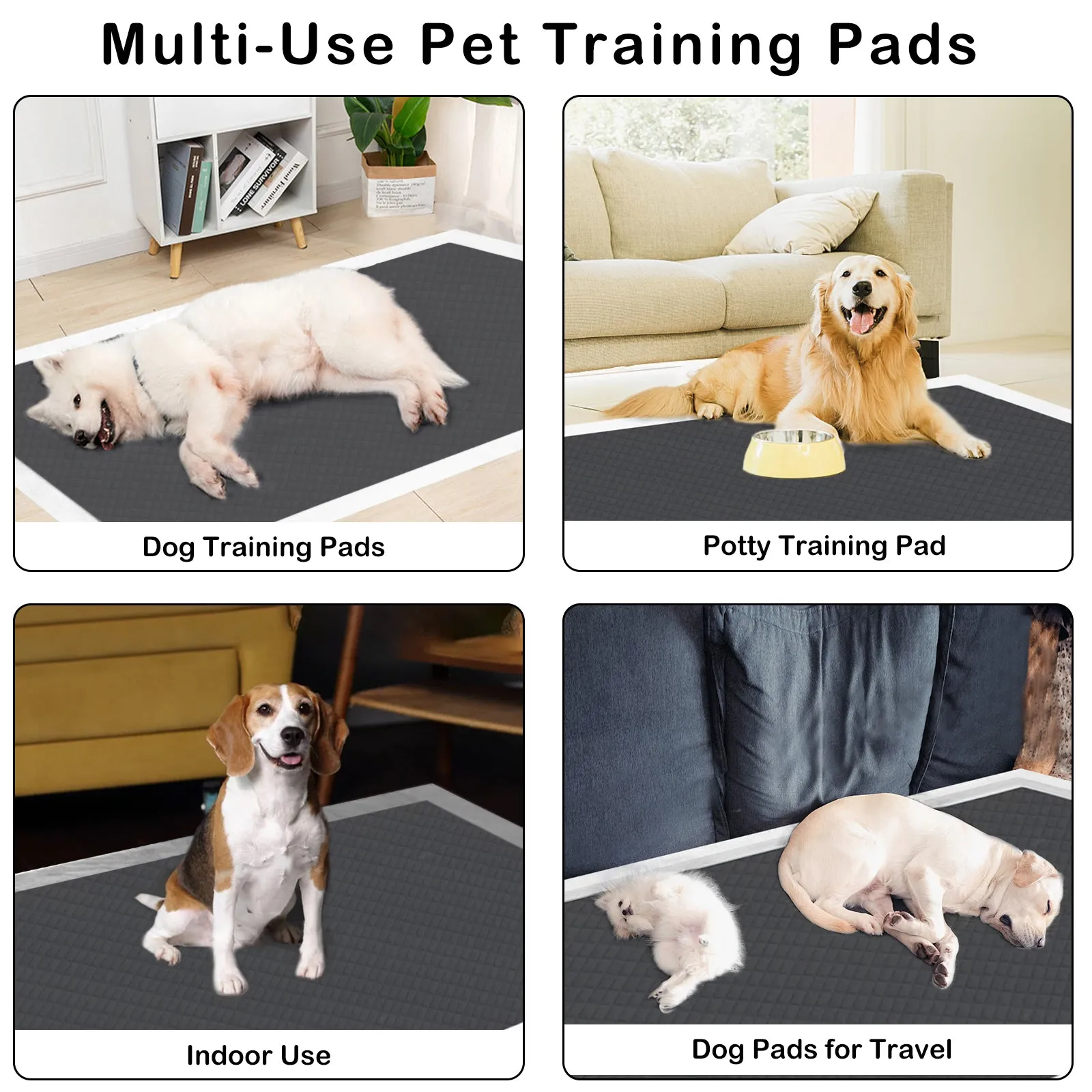 Pee Pads for Dogs, Leak-Proof Pet Training Pee Pads