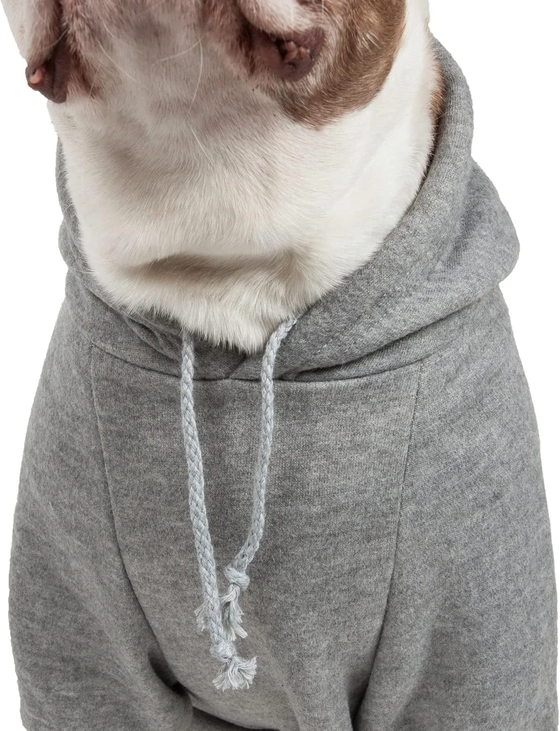 Pet Life  Hooded Dog Sweater Made with Soft and Premium Plush Cotton - Dog Hoodie Pet Sweater Features Hook-and-Loop Closures for Easy Access and Machine Washable Grey