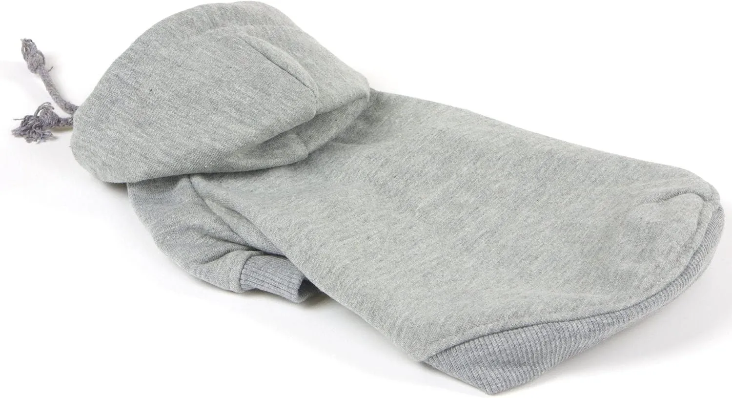 Pet Life  Hooded Dog Sweater Made with Soft and Premium Plush Cotton - Dog Hoodie Pet Sweater Features Hook-and-Loop Closures for Easy Access and Machine Washable Grey