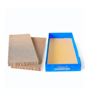 Pipers Cat Scratcher Board Pad Corrugated Cardboard Pet Kitten Play Lounger Toys