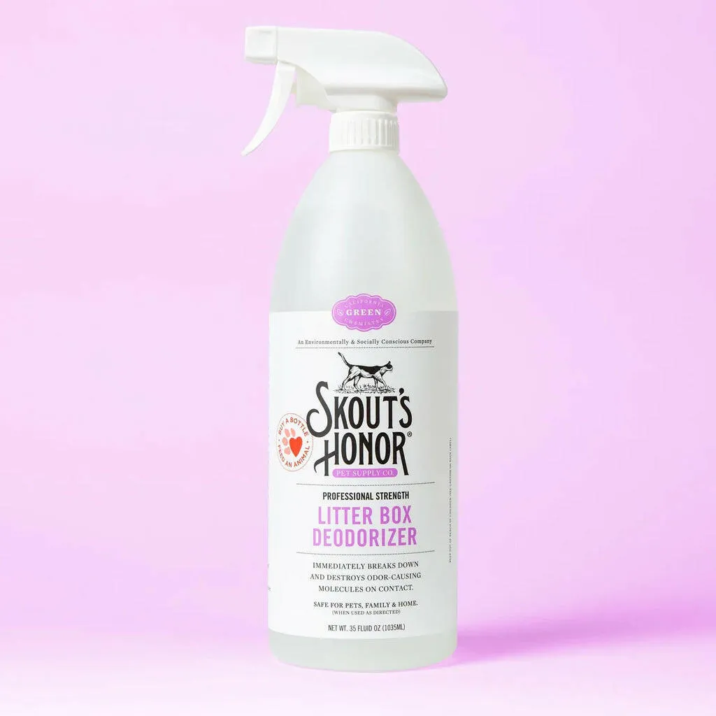 Skout's Honor Professional Strength Litter Box Deodorizer Spray (35 oz)