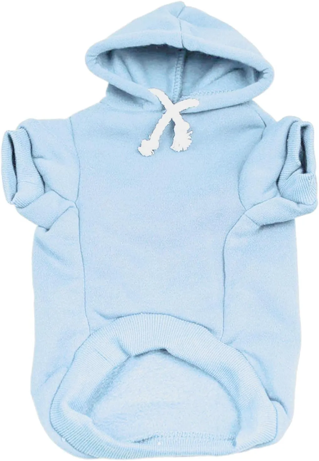 Soon to Be Big Brother Dog Hoodie Fleece Lined Pullover Sweatshirt with Leash Hole (Baby Blue, Medium 52)