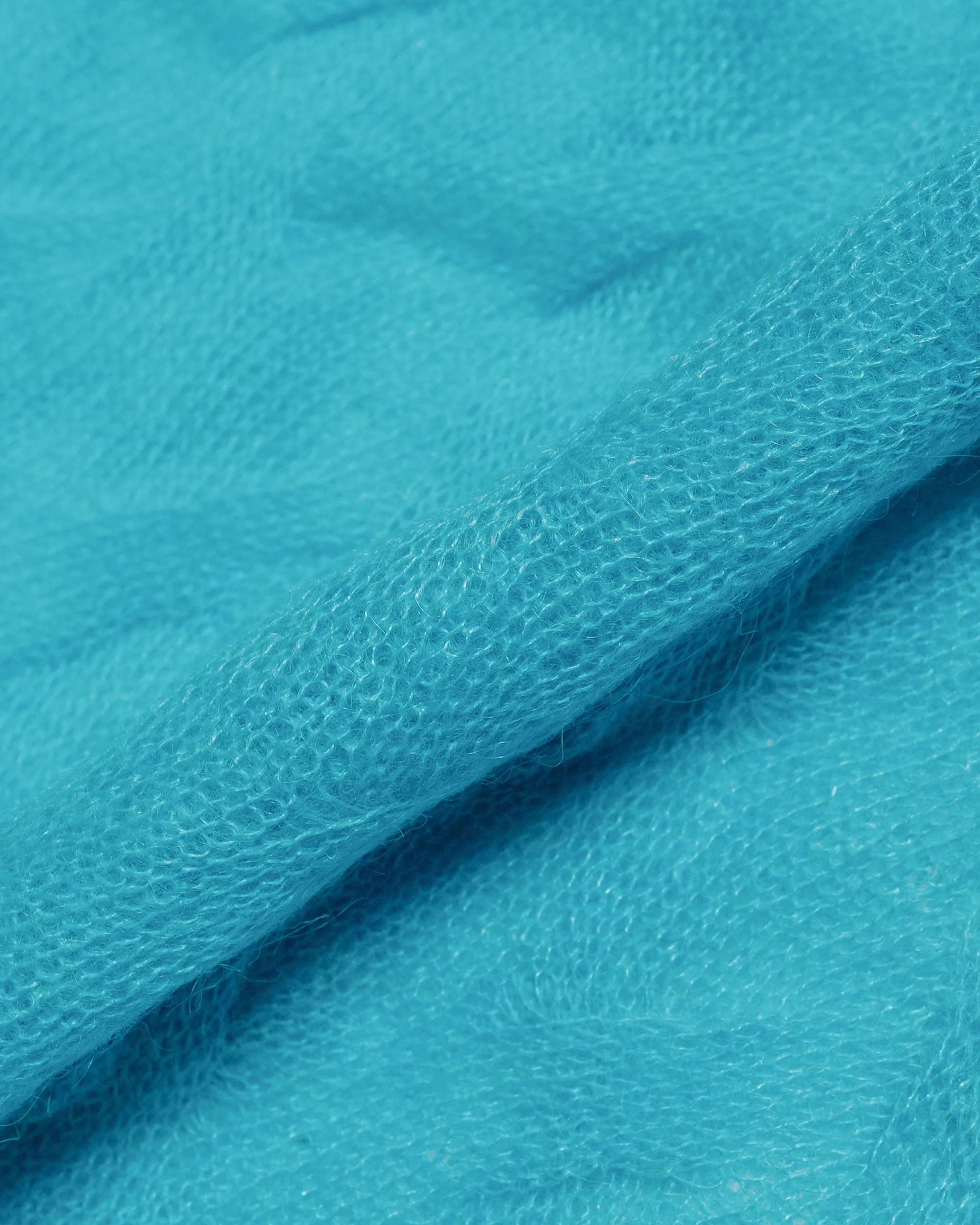 Stüssy Loose Knit Cross Cable Cyan