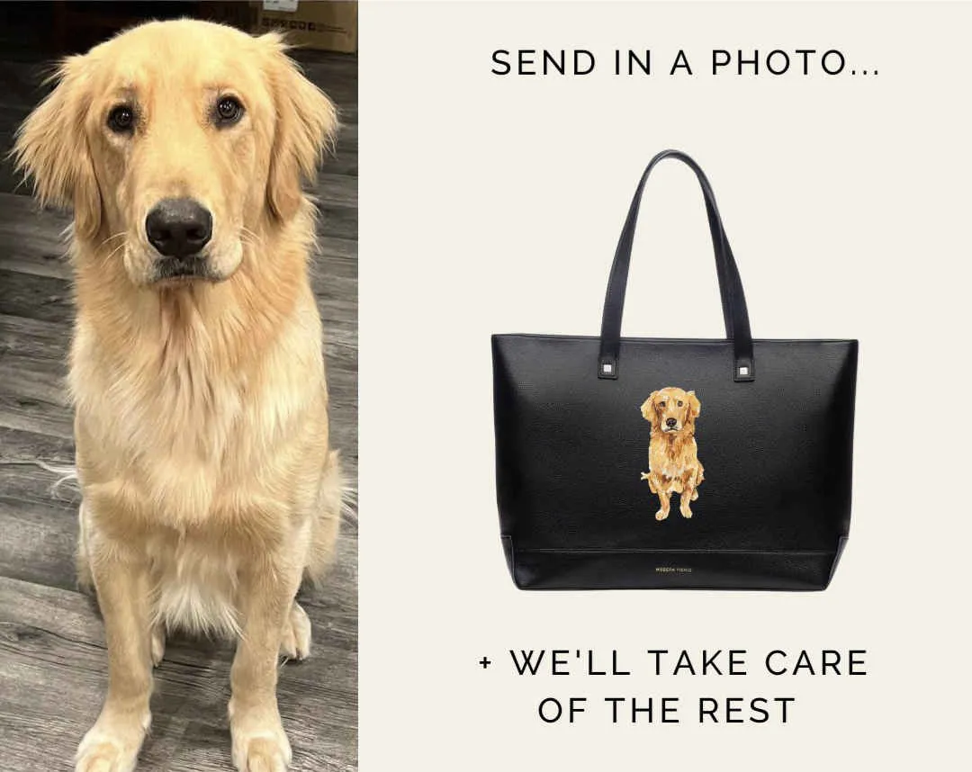 THE PET PORTRAIT TOTE - BLACK
