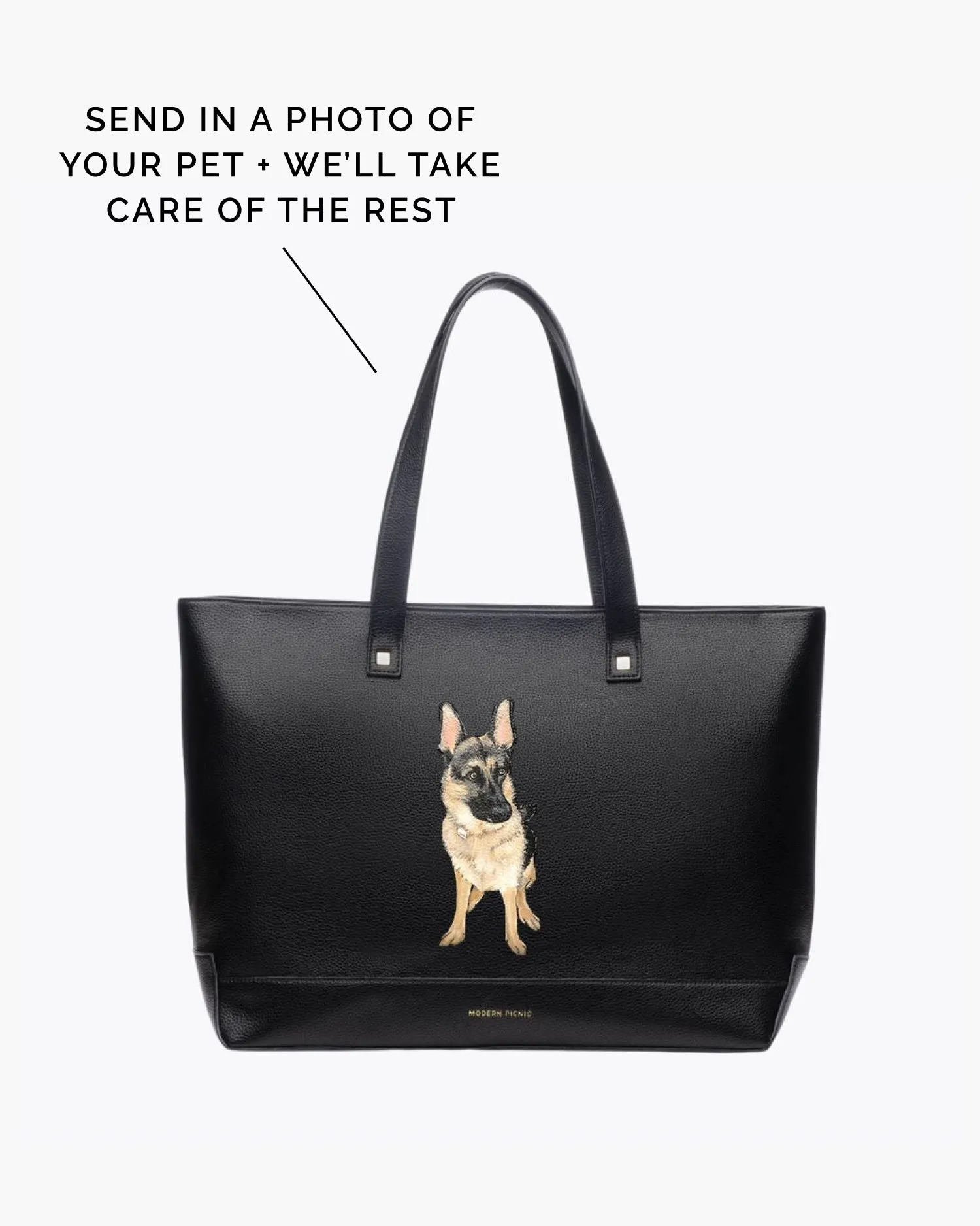 THE PET PORTRAIT TOTE - BLACK