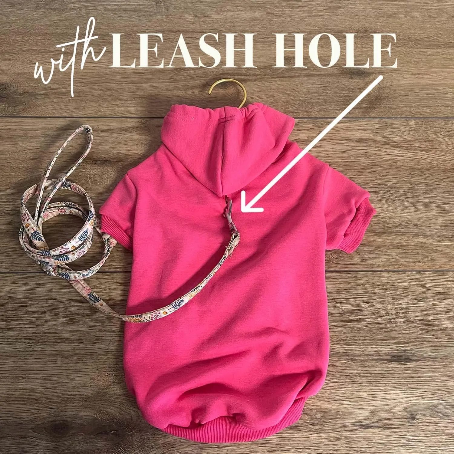 We Do Too Wedding Engagement Announcement Dog Hoodie Fleece Lined Pullover Sweatshirt with Leash Hole (Black, 4X-Large 81)