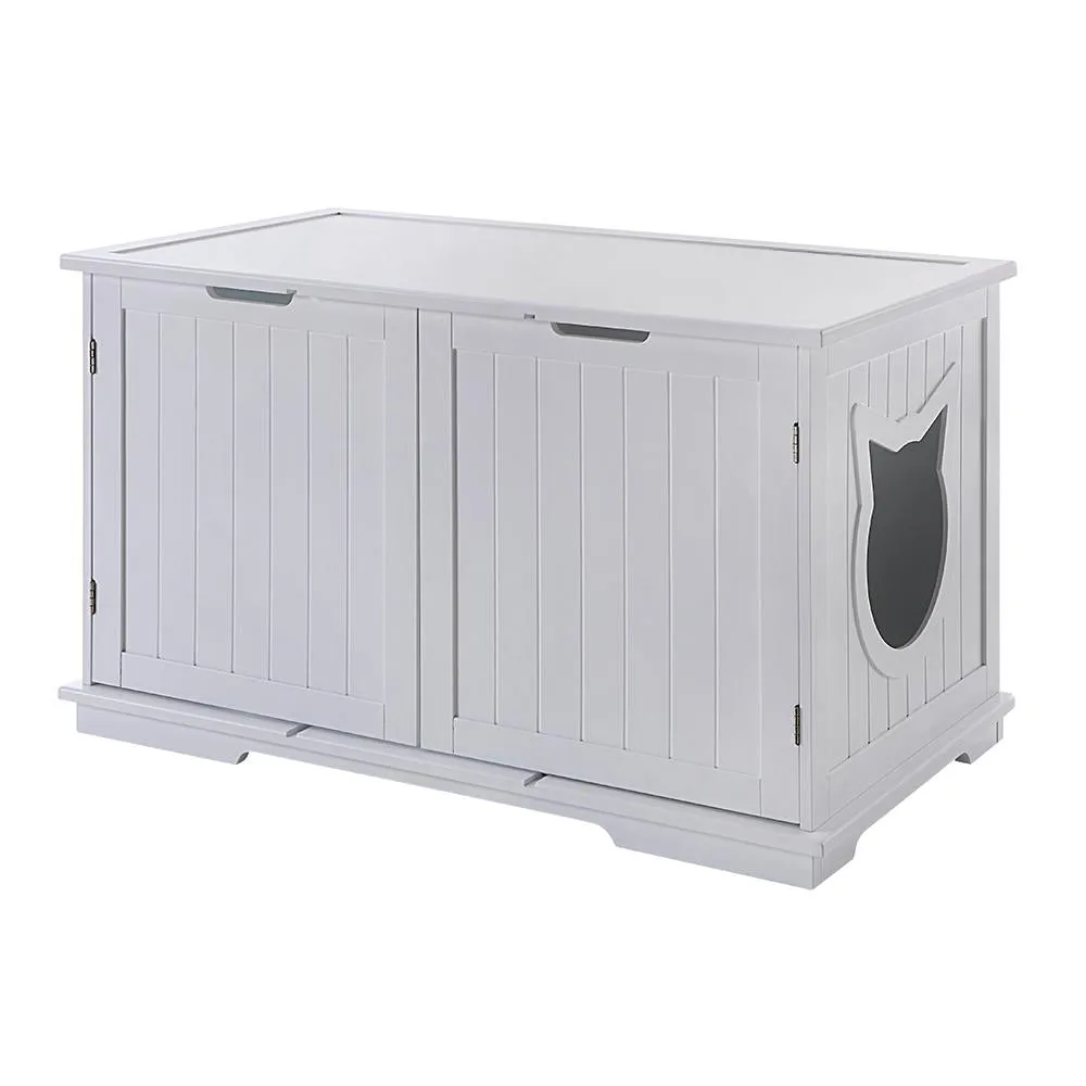 X-Large Cat Washroom Bench Litter Box Enclosure Furniture Box House