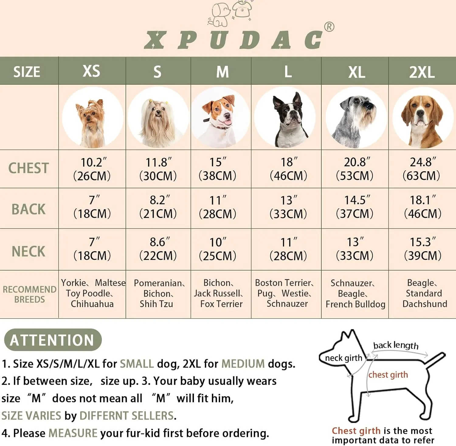 XPUDAC 2 Pack Dog Sweater Knitted Dog Sweatshirt Turtleneck Warm Pet Cold Weather Clothes for Small Medium Dogs-Small